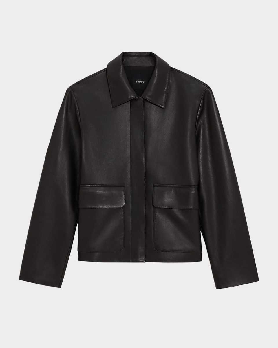 Boxy Leather Jacket